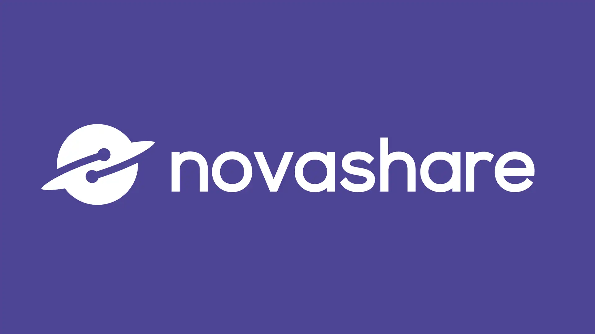 A screenshot showing the branding logo of the Novashare social sharing plugin