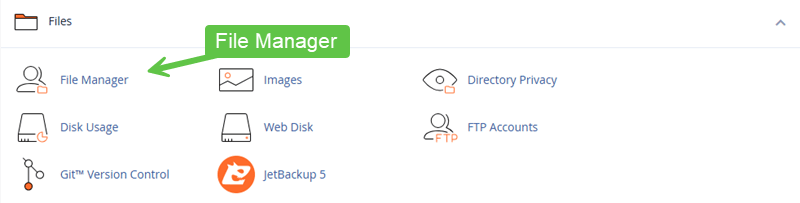 cPanel File Manager